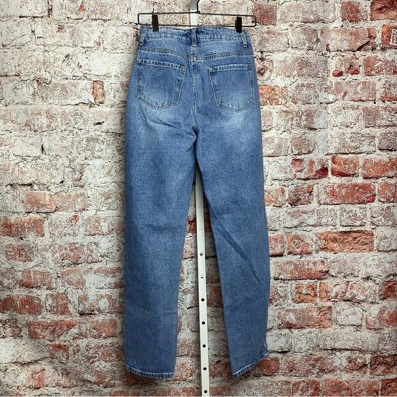 SHEIN Women's Distressed Denim Wash Jeans 27/32 - Picture 4 of 4